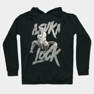 vintage Asuka terrible lock grayscale Hoodie